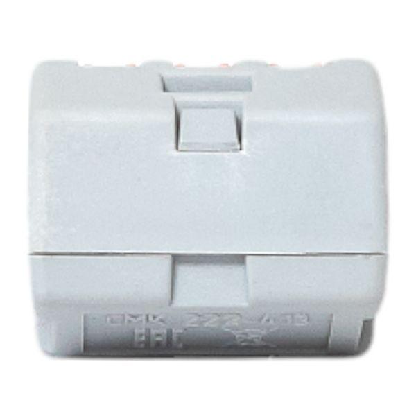 Клемма СМК 222-413 с рычагом 3 отверстия 0,08-2,5(4.0)мм2 (100шт.) EKF plc-smk-413