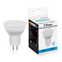 Лампа светодиодная LED 11вт 230в G5.3 дневной FERON LB-760 38139