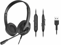 Гарнитура 2м, накладные, USB черный A4Tech Fstyler FH100