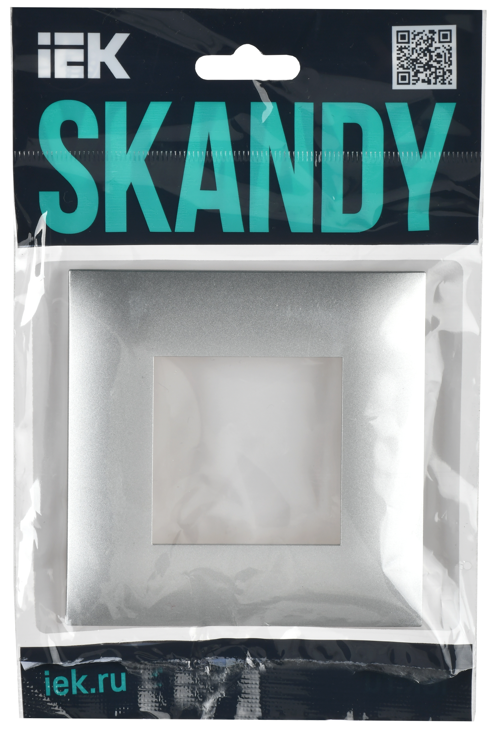 SKANDY Рамка 1-местная SK-F01S серебряный IEK SK-M12-K23 SK-M12-K23серебро