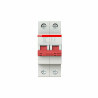 Рубильник двухполюсный SD202 40А рычаг красный ABB 2CDD272111R0040