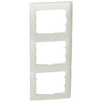 Galea Life Рамка 3 поста вертикальная жемчужный Legrand 771507