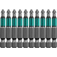 Кованые биты Optimum Line PZ2 50 мм 10 шт KRAFTOOL 26124-2-50-10