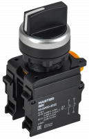 Переключатель 3 положения 2NO чёрный MASTER IEK MI-SW60-20X3-5-24-3-K02