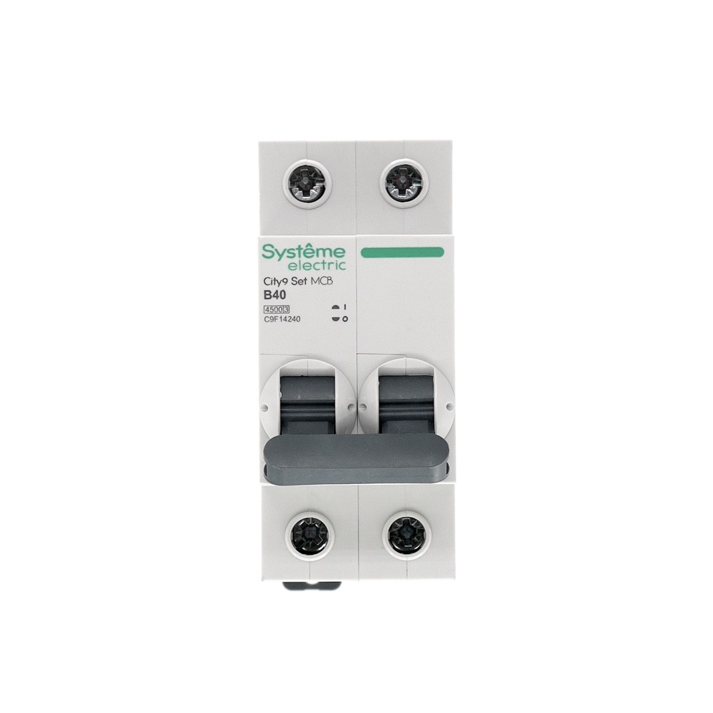 Выключатель автоматический двухполюсный 40А B 4.5kA 230В City9 Set Systeme Electric C9F14240