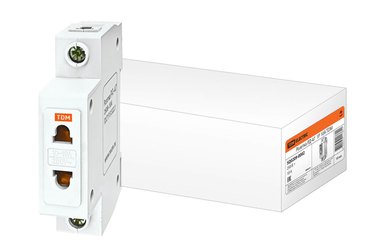 Розетка РД-47 1Р 10А TDM ELECTRIC SQ0209-0002