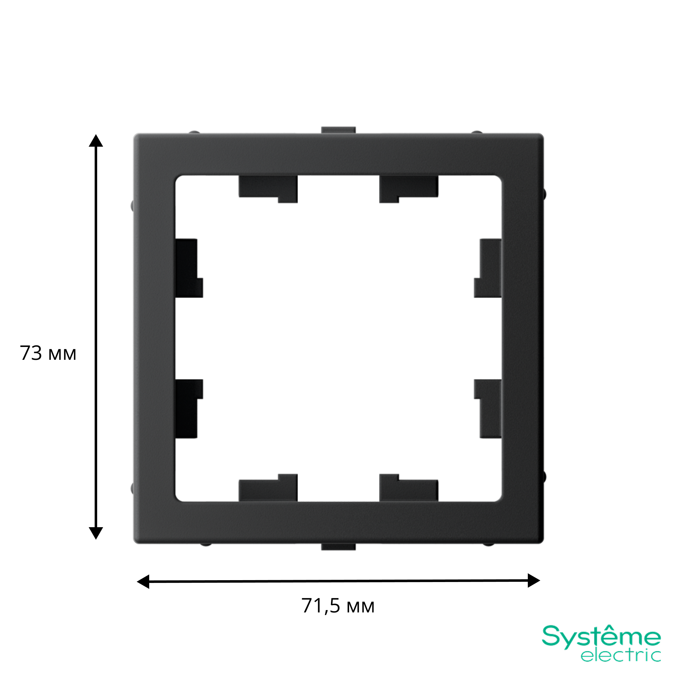 ARTGALLERY Адаптер для функции AtlasDesign, карбон Systeme Electric GAL001008