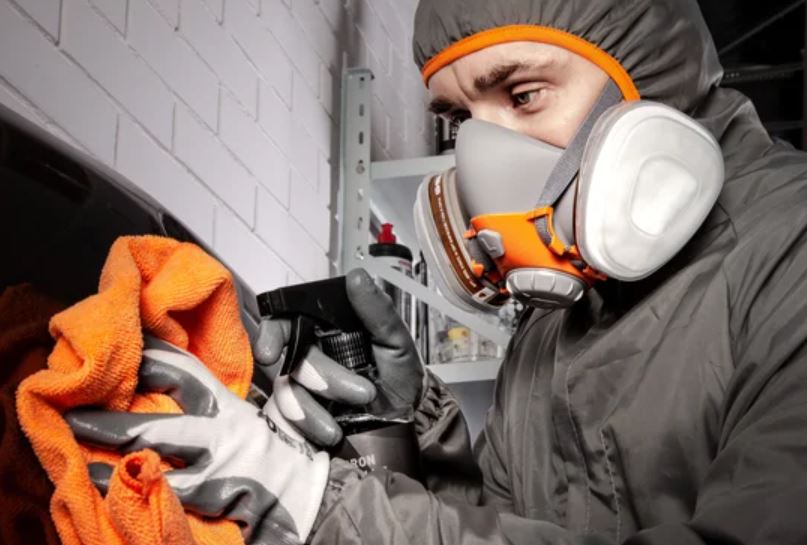 Защитные перчатки, полиэстер, нитрил. покр., серые, размер L 12 пар. Jeta Safety JN011-L