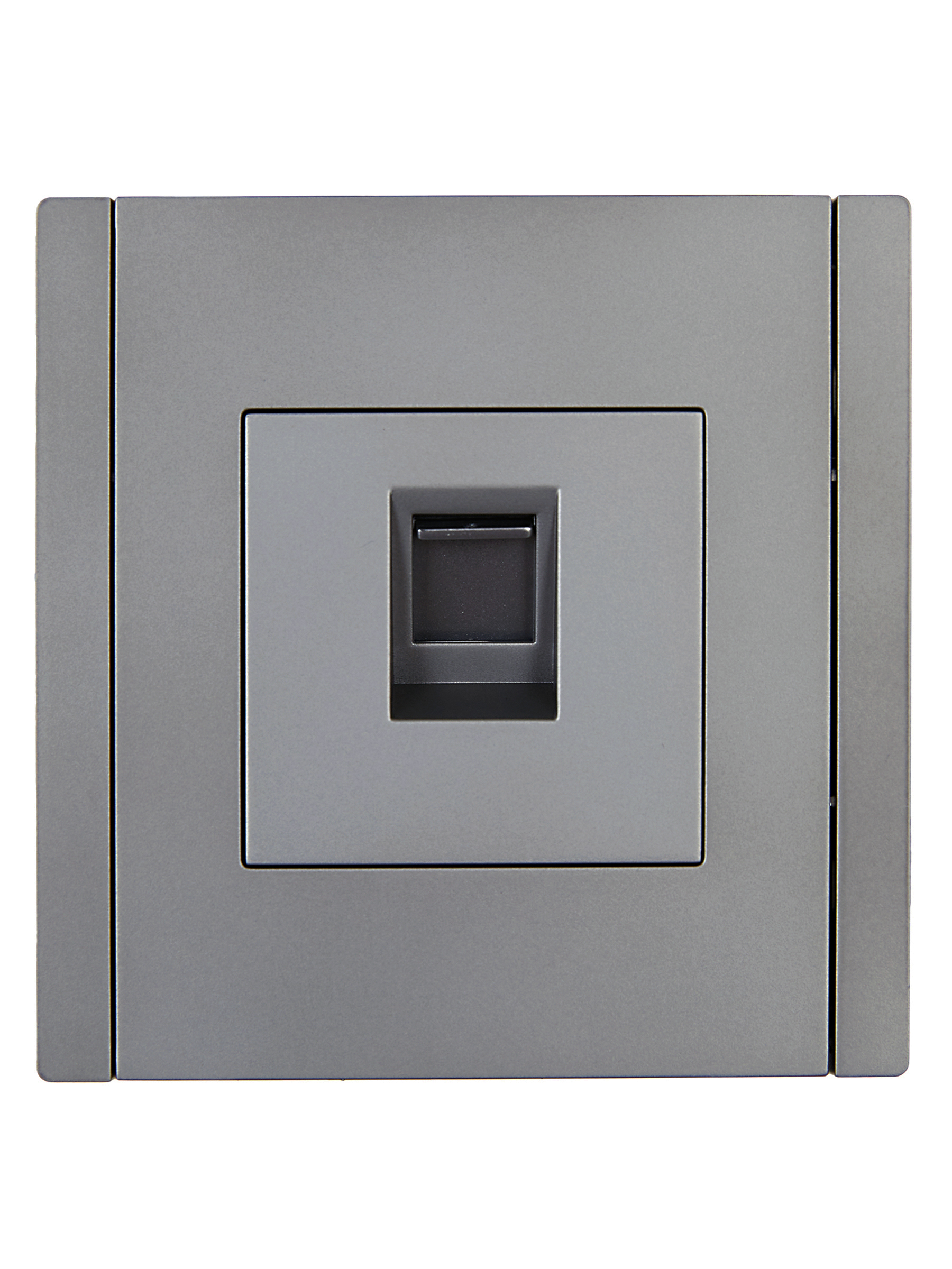 FORTE&PIANO Розетка компьютерная RJ45 кат.5E FP532 сталь IEK FP-K10-1-K46