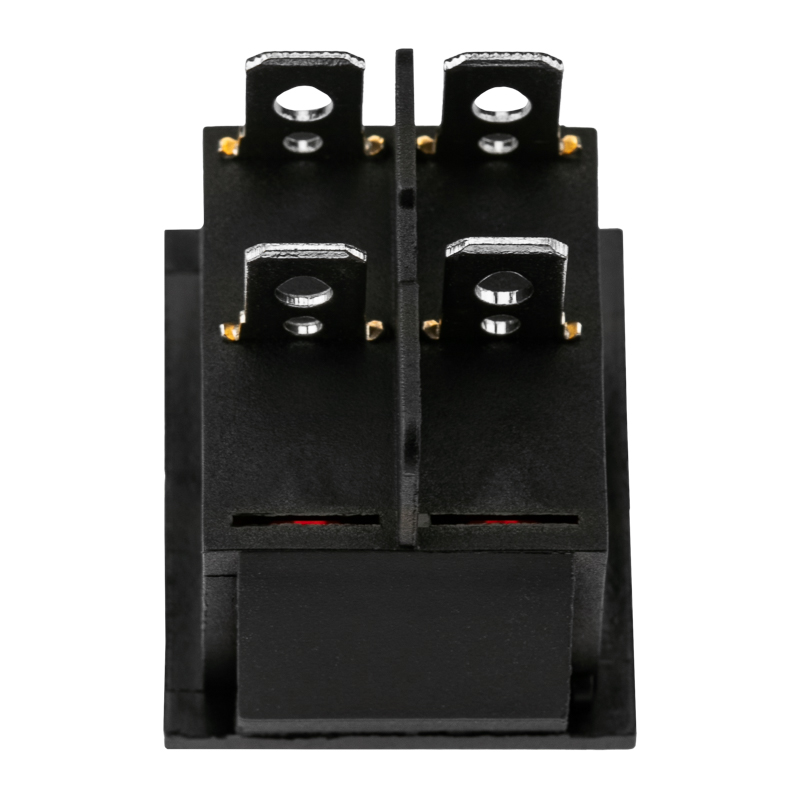 Выключатель клавишный 250V 16А (4с) ON-OFF красный с подсветкой (RWB-502, SC-767, IRS-201-1) REXANT 36-2330-1