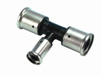 Тройник пресс 40х16х40 переходной, ПВДФ Henco 10PK-401640