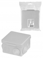 Распаячная коробка ОП 80х80х50мм крышка IP54 7вх. инд. штрихкод TDM TDM ELECTRIC SQ1401-0512