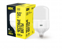 Лампа светодиодная HP 50Вт 230В 4000К E27 IEK LLE-HP-50-230-40-E27