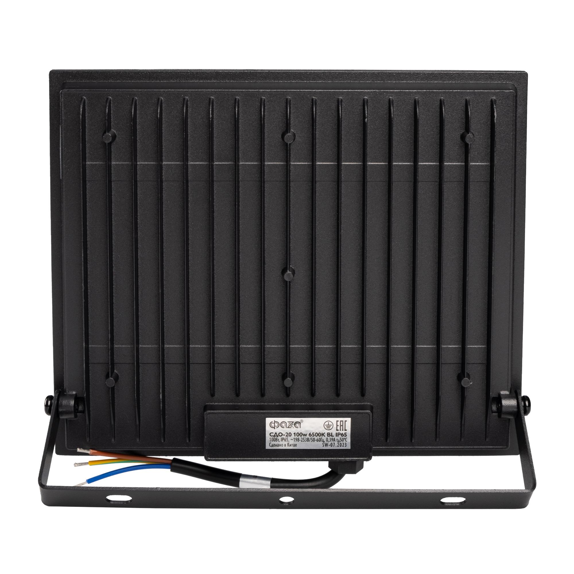 Прожектор светодиодный СДО-20 100Вт 6500К 8000Лм IP65  ФАZА JazzWay 5047341