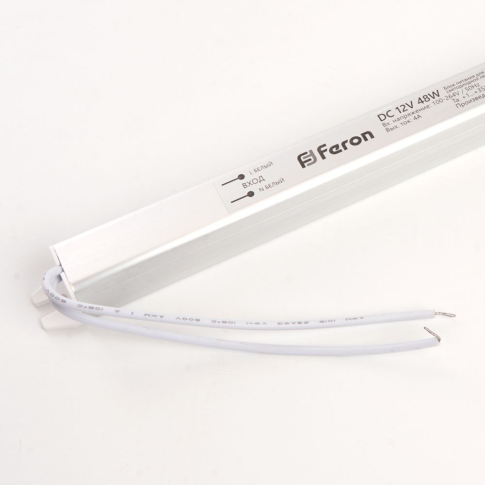 Драйвер светодиодный LED 48w 12v ультратонкий FERON LB001 41344