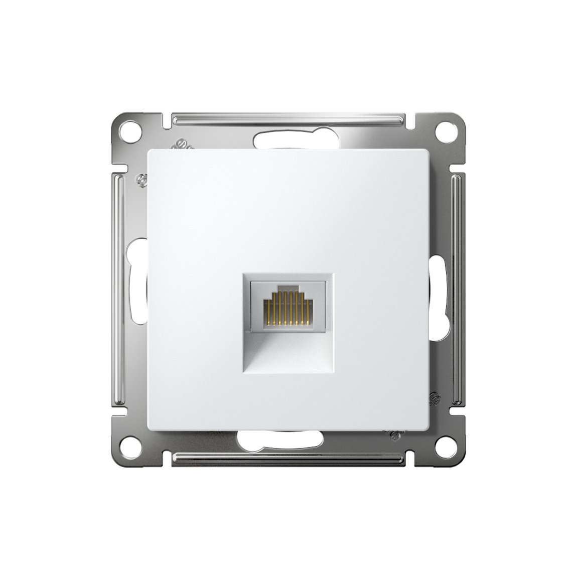 Розетка ATLASDESIGN компьютерная RJ45 механизм белый Systeme Electric ATN000183