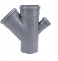 Крестовина 110/110/50x45 градусов для внутренней канализации Valfex 27111150