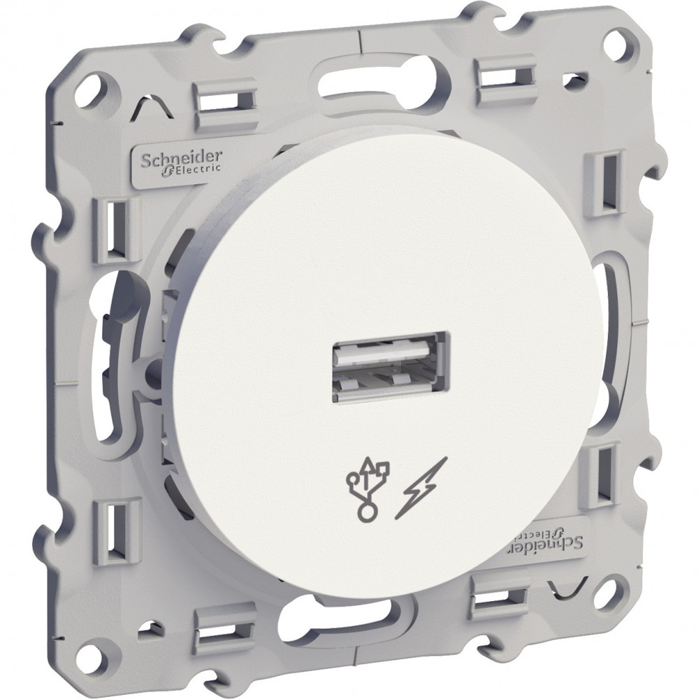 ODACE Розетка USB белый Schneider Electric S52R408
