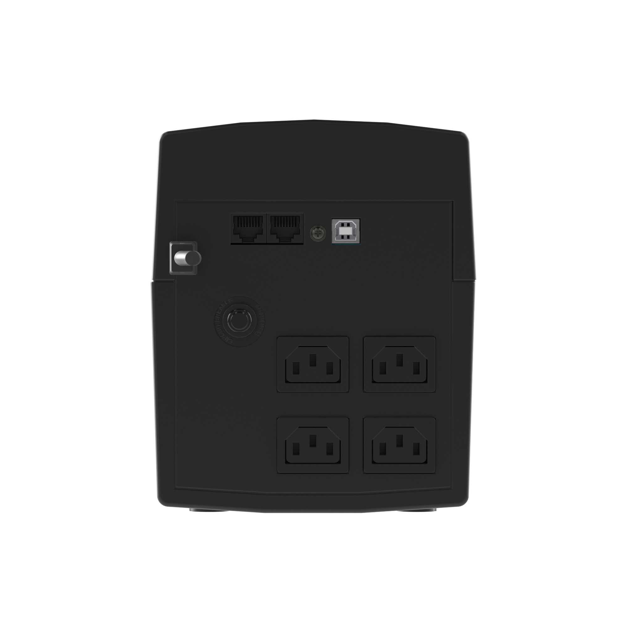 Источник бесперебойного питания line-interactive, Info LCD 1500 ВА/900 Вт, 1/1, 4xIEC C13, USB + RJ45, LCD, 2x8Aч DKC INFOLCD1500I