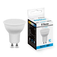 Лампа светодиодная LED 9вт 230в GU10 дневной FERON LB-560 25844
