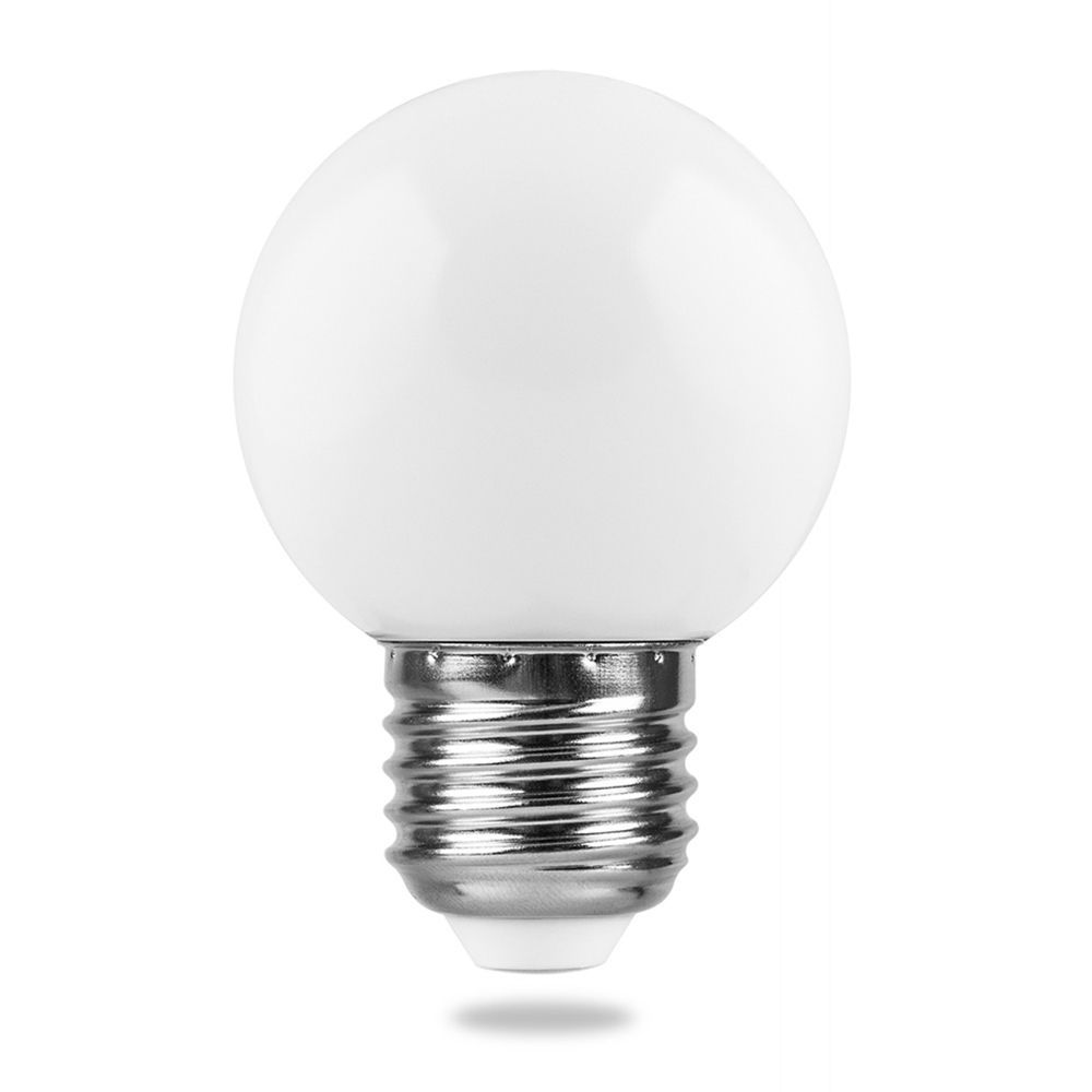 Лампа светодиодная LED 1вт Е27 белый 6400К (шар) FERON LB-37 25115