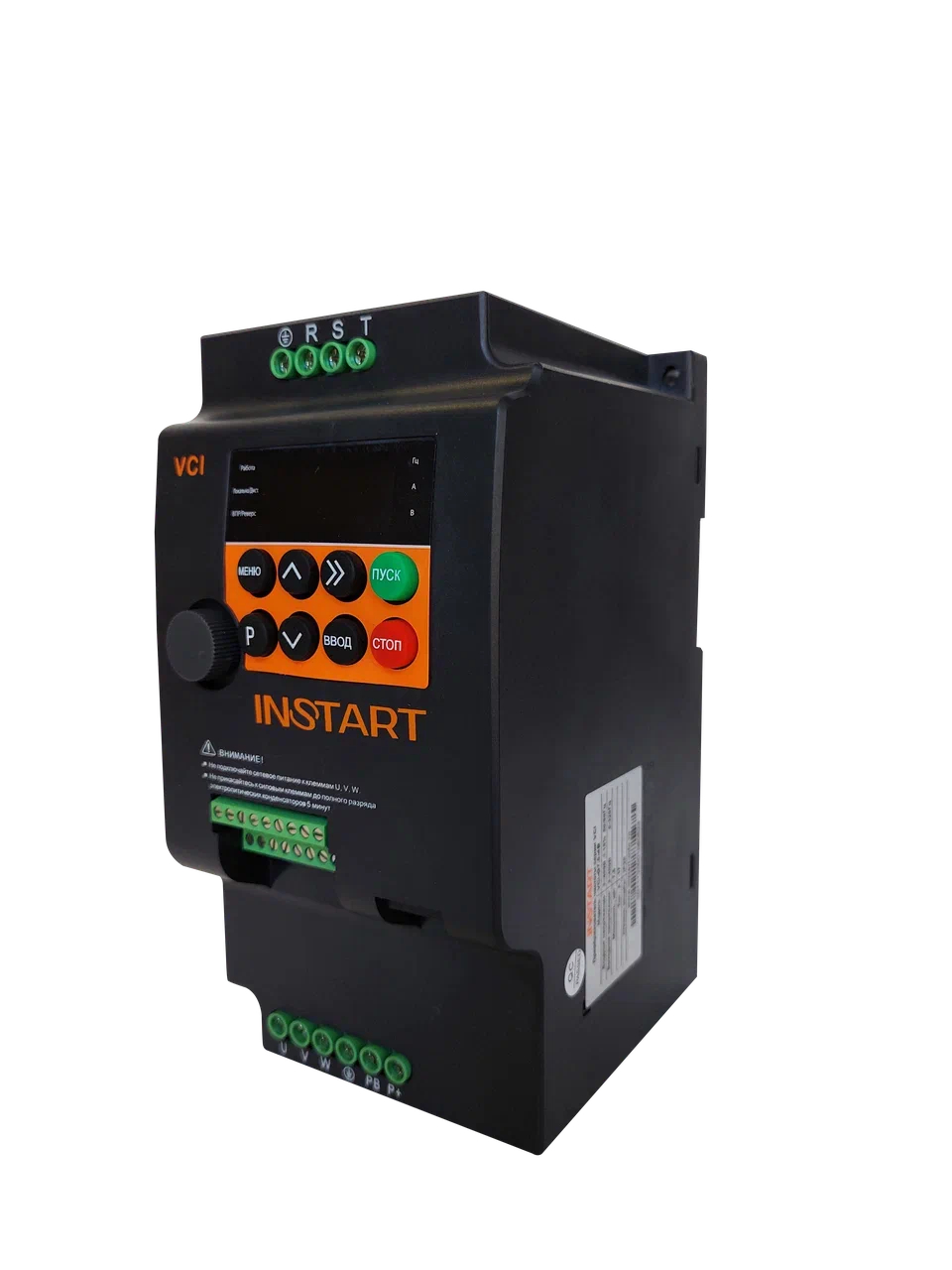 Преобразователь частоты VCI-G5.5-4B 5.5 кВт, 13A, 3Ф, 380В±15%, 50Гц/60Гц, IP20 Instart 00111100