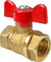 Кран шаровой OPTIMA 11Б27фт1М 3/4' ВВ ручка бабочка Valfex VF.217.L0B1.034