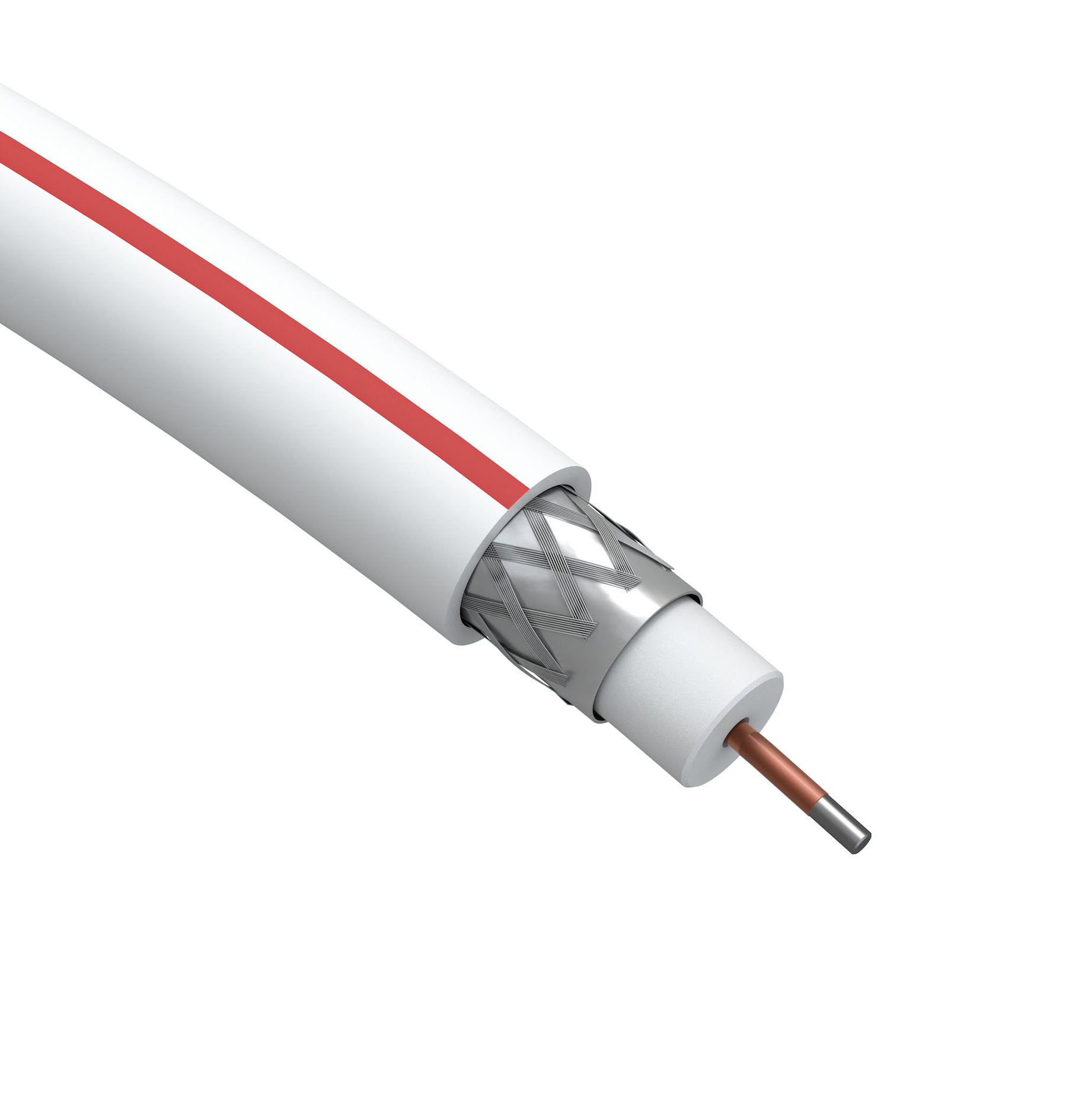 Кабель коаксиальный SAT 50 M 75 Ом CCS,  оплётка Al 75% PVC белый 100м ЭРА SIMPLE SL-M-75-PVC100 Б0044607