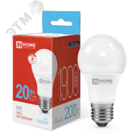 Лампа светодиодная LED-A60-VC 20Вт 230В Е27 6500К 1900Лм IN HOME IN-HOME 4690612020310