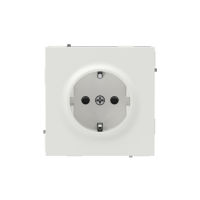 Розетка силовая, 2P+E, с з/ш, KANT, белый песок DKC 7010003