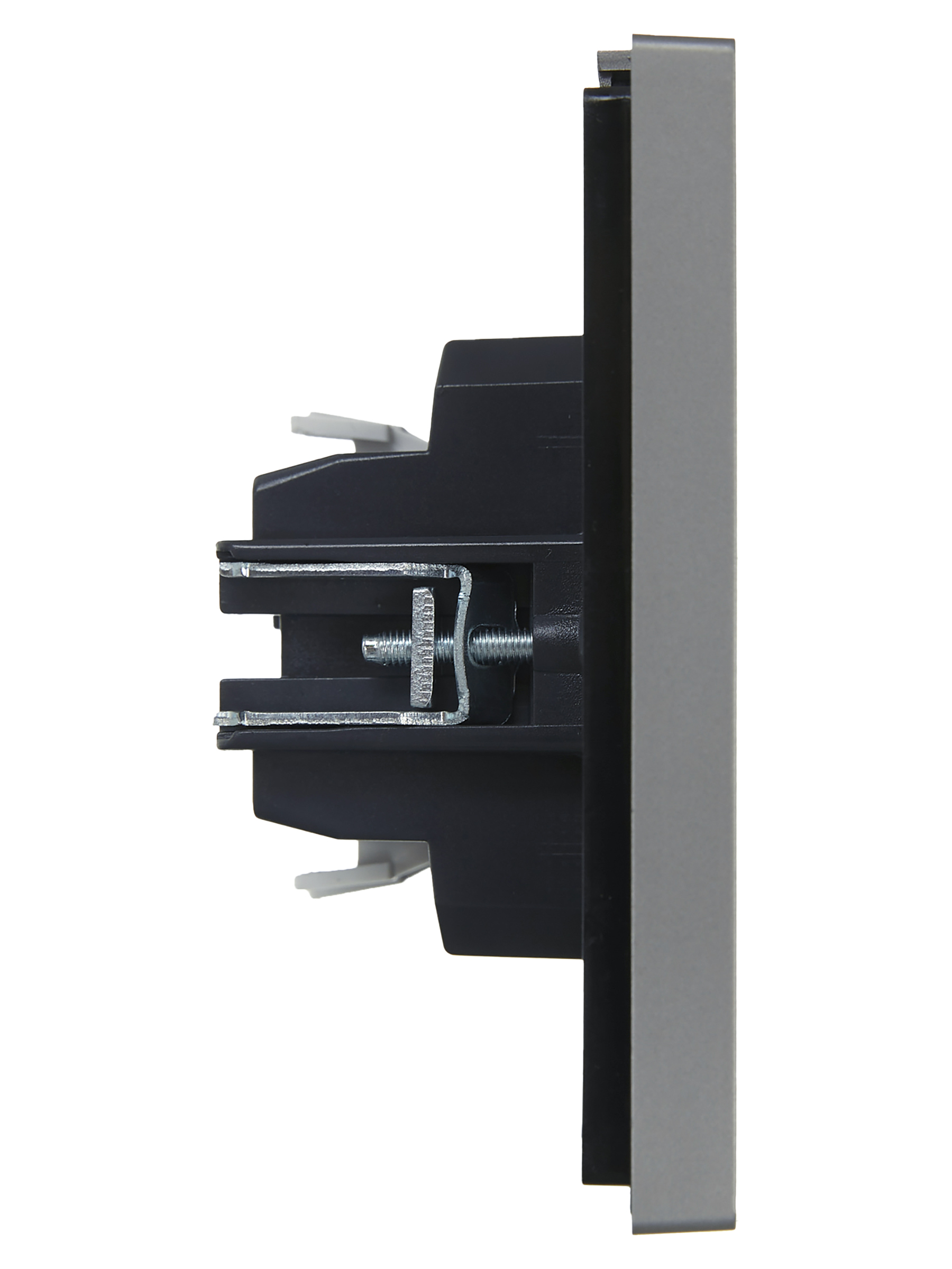 FORTE&PIANO Выключатель 1-клавишный 10А FP501 сталь IEK FP-V10-0-10-1-K46