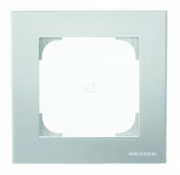 Рамка 1 пост SKY серебристый алюминий ABB 8571 PL 2CLA857100A1301