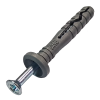 Дюбель-гвоздь 6х40 грибовидный бортик полипропилен Daxmer 333560