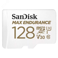 Карта памяти 128GB MicroSD MAX ENDURANCE V30, U3, SDXC, 100 МБ/с, Class 10 + адапер SD SanDisk SDSQQVR-128G-GN6IA 157995