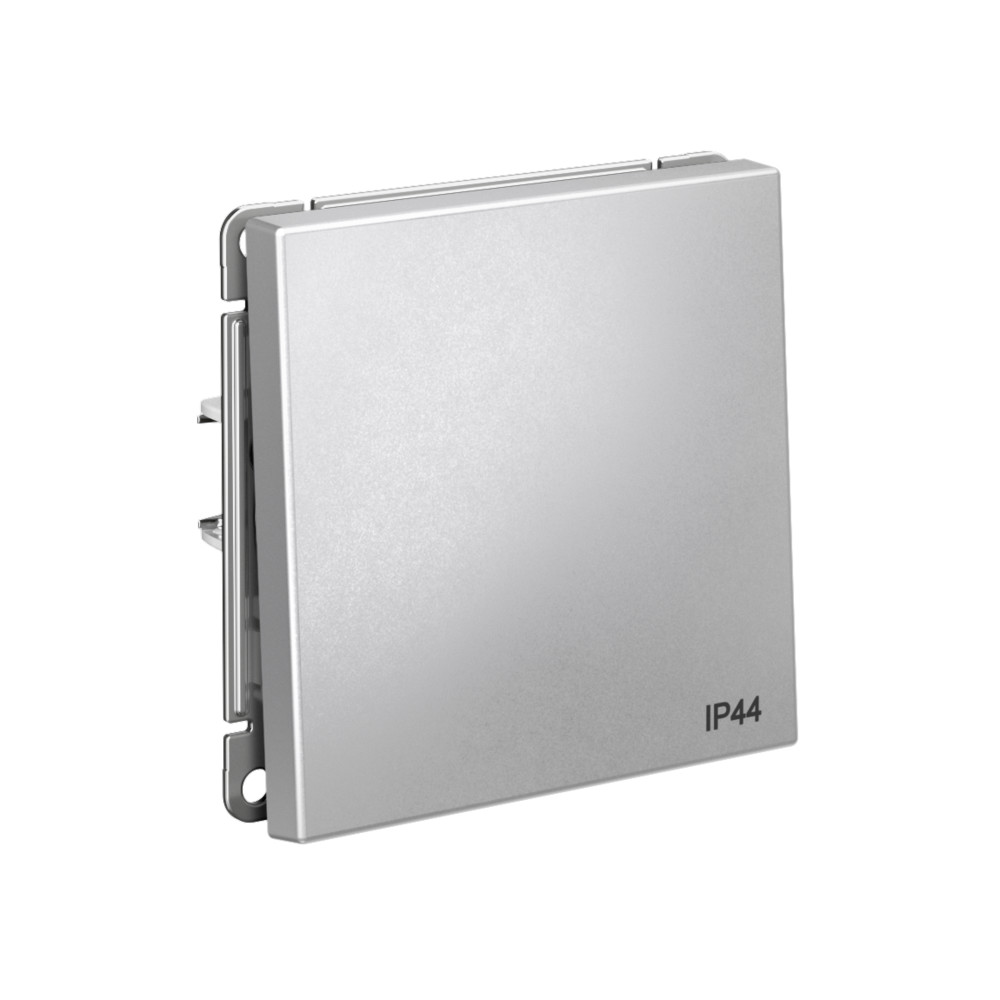ARTGALLERY 1-клавишный переключатель IP44, 10АХ, механизм, алюминий Systeme Electric GAL440361
