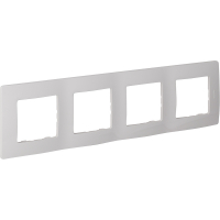 ETIKA Рамка 4 поста белая Legrand 672504