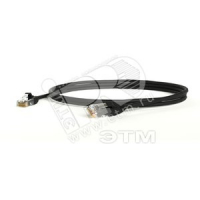 Патч-корд U/UTP категория 5е LSZH черный (3м) Hyperline 30924