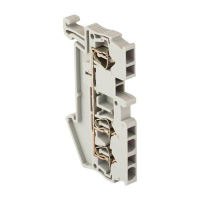 Колодка клеммная самозажимная JXB-ST-2.5 31А 3 вывода серая PROxima EKF plc-jxb-st-2.5-3