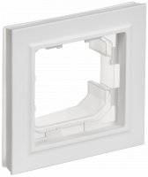 BRITE Рамка 1-местная IP44 РУ-1-БрАБ-44 арктический белый IEK BR-M12-44-K91