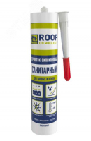 Герметик силиконовый санитарный Roof Complect беcцветный (260мл) Руфкомплект 344833