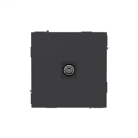 Розетка TV одиночная, KANT, черный уголь DKC 7012503