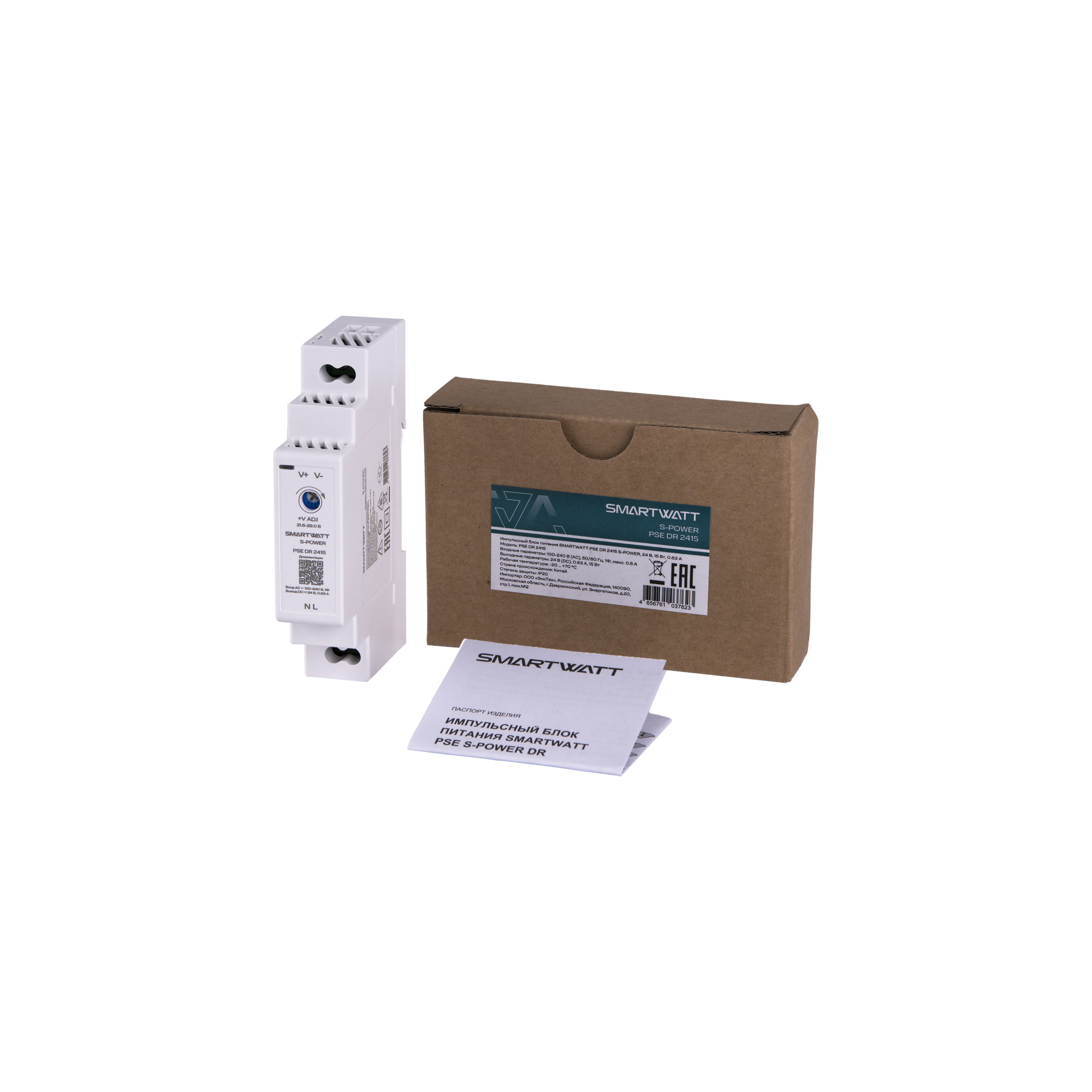 Блок питания 24В, 15 Вт PSE DR 2415 S-POWER SMARTWATT 4512020450010