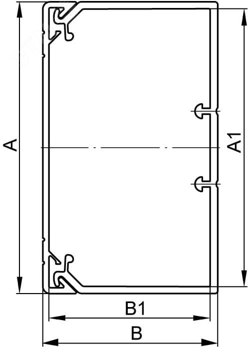 Кабель-канал 60х60 TA-G IN-Liner DKC 01784