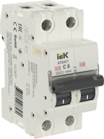 ARMAT Выключатель автоматический двухполюсный C 6А M06N IEK AR-M06N-2-C006