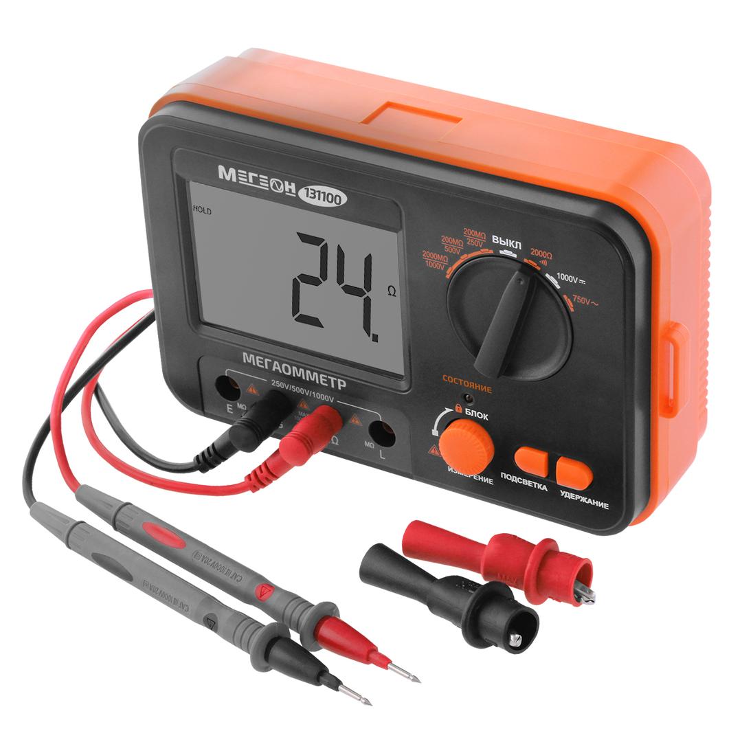 Мегаомметр (измеритель сопротивления изоляции) 131100 МЕГЕОН 00000003056