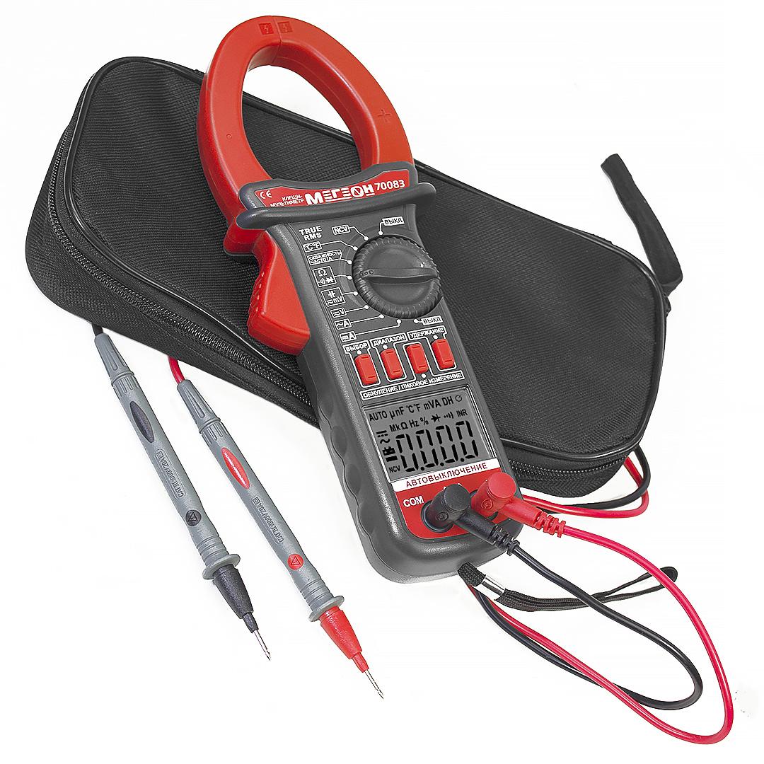Клещи токоизмерительные цифровые, мультиметр 70083 МЕГЕОН к0000015701