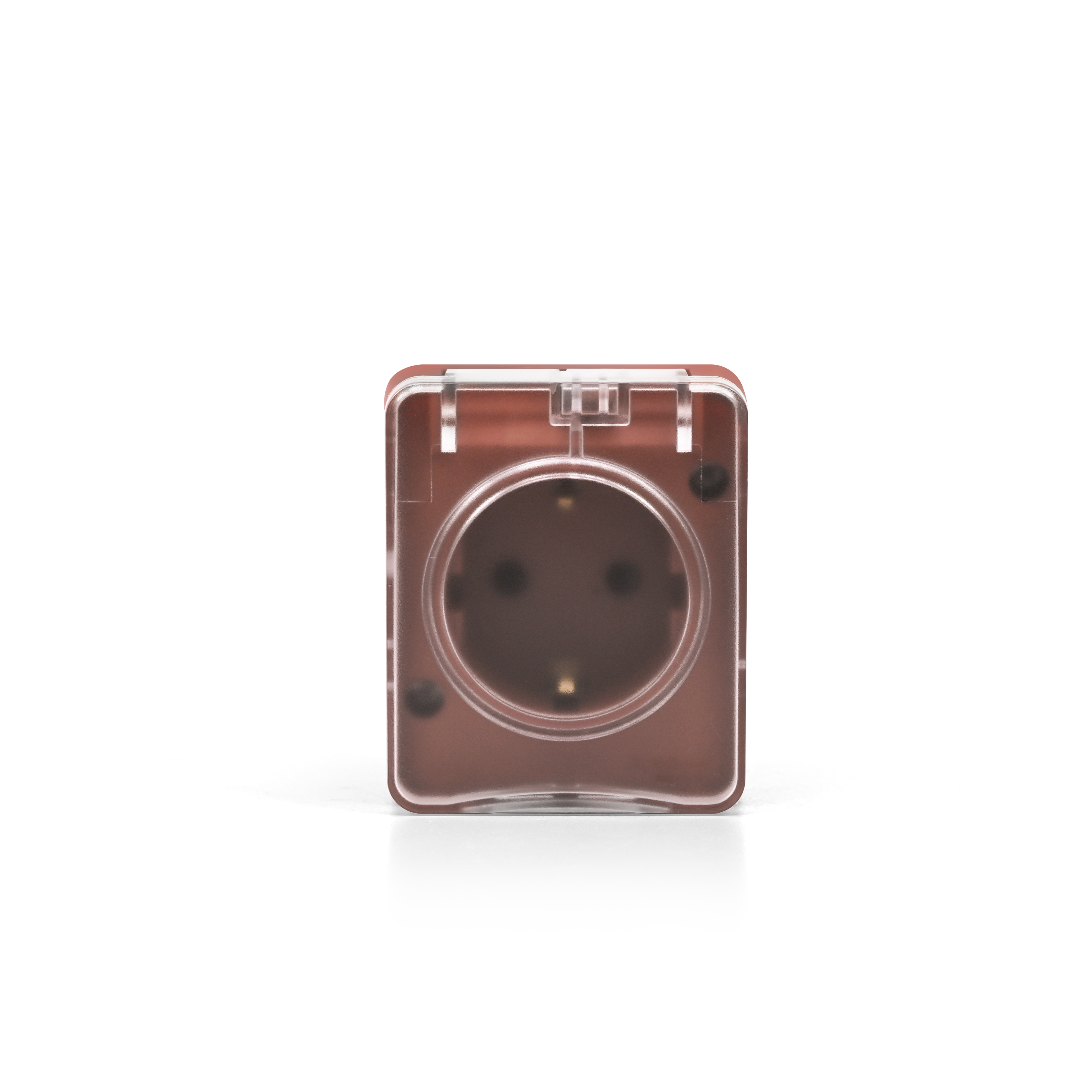 AtlasDesign PROFI IP54 О/У РОЗЕТКА с заземлением со шторками 16А 250В, ТЕРРАКОТОВЫЙ Systeme Electric ATN547045