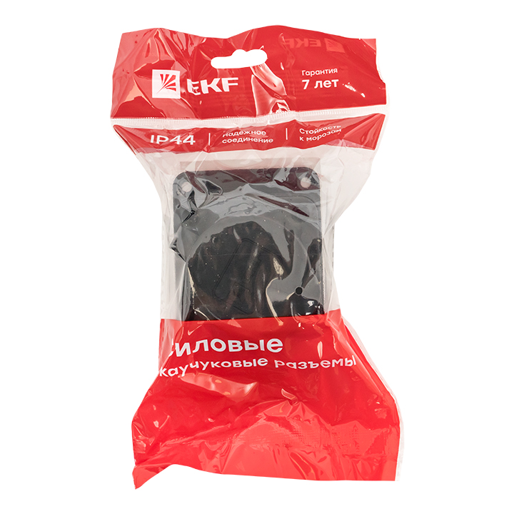 Розетка настенная с защитной крышкой каучуковая 230В 2P+PE 16A IP44 PROxima EKF RPS-014-16-230-44