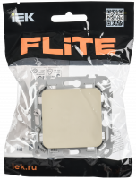 FLITE Выключатель 1-клавишный 10А ВС11-1-0-ФлСл сливочный IEK FI-V10-0-10-1-K86