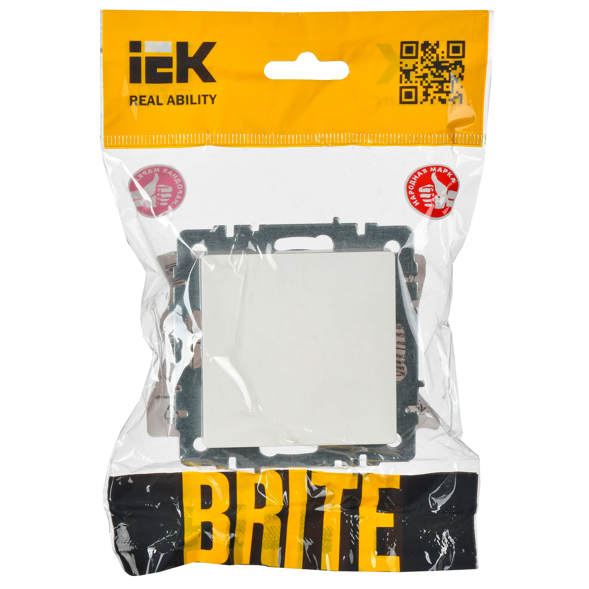 BRITE Вывод кабеля МВ10-БрБ белый IEK BR-VK10-0-K01